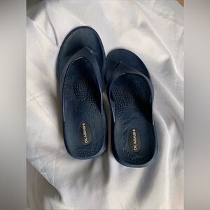 Okabashi Support Sandals Flip Flops Women's Dark Navy Blue Medium/Large